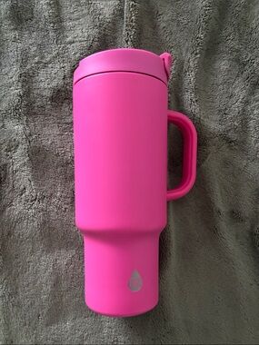 Pink Travel Mug with Handle - Tumbler